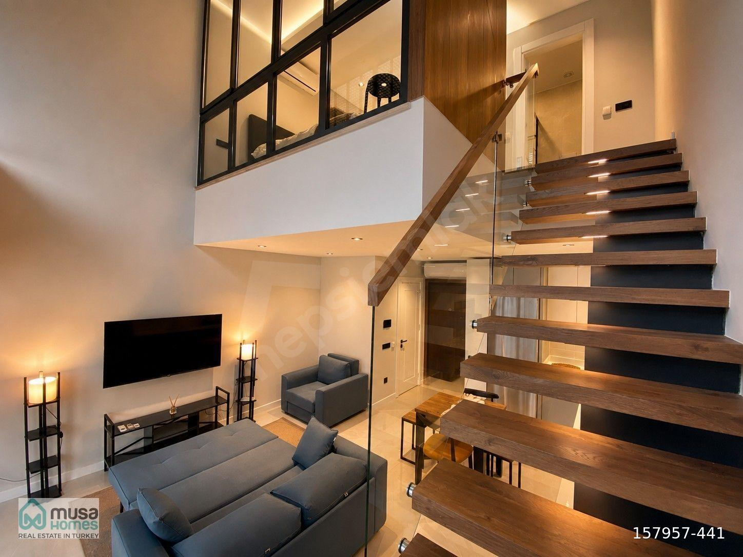 ALANYA KLEOPATRA'DA MODERN TASARIMLI LOFT DAİRE