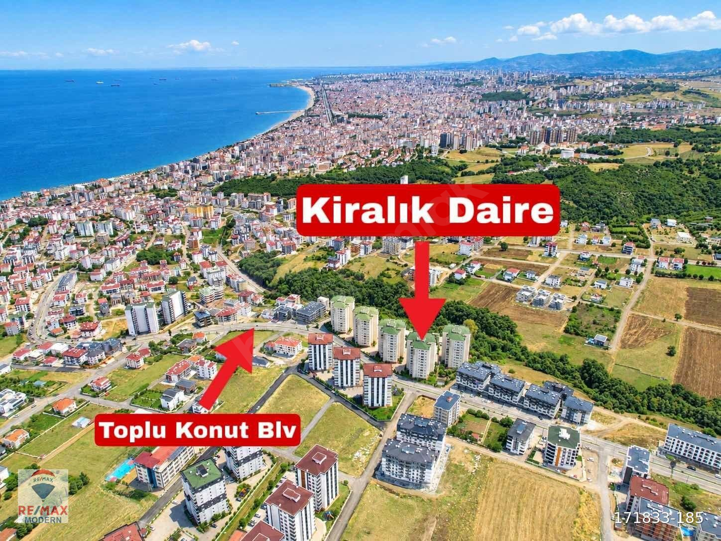Atakum Gülşehir Sitesi'nde Kiralık 4+1 Deniz Manzaralı Daire