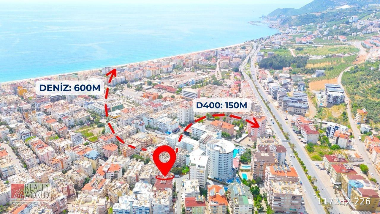 Alanya Merkez Kızlar Pınarı Blue Star Yanı Satılık 2+1 Eşyalı