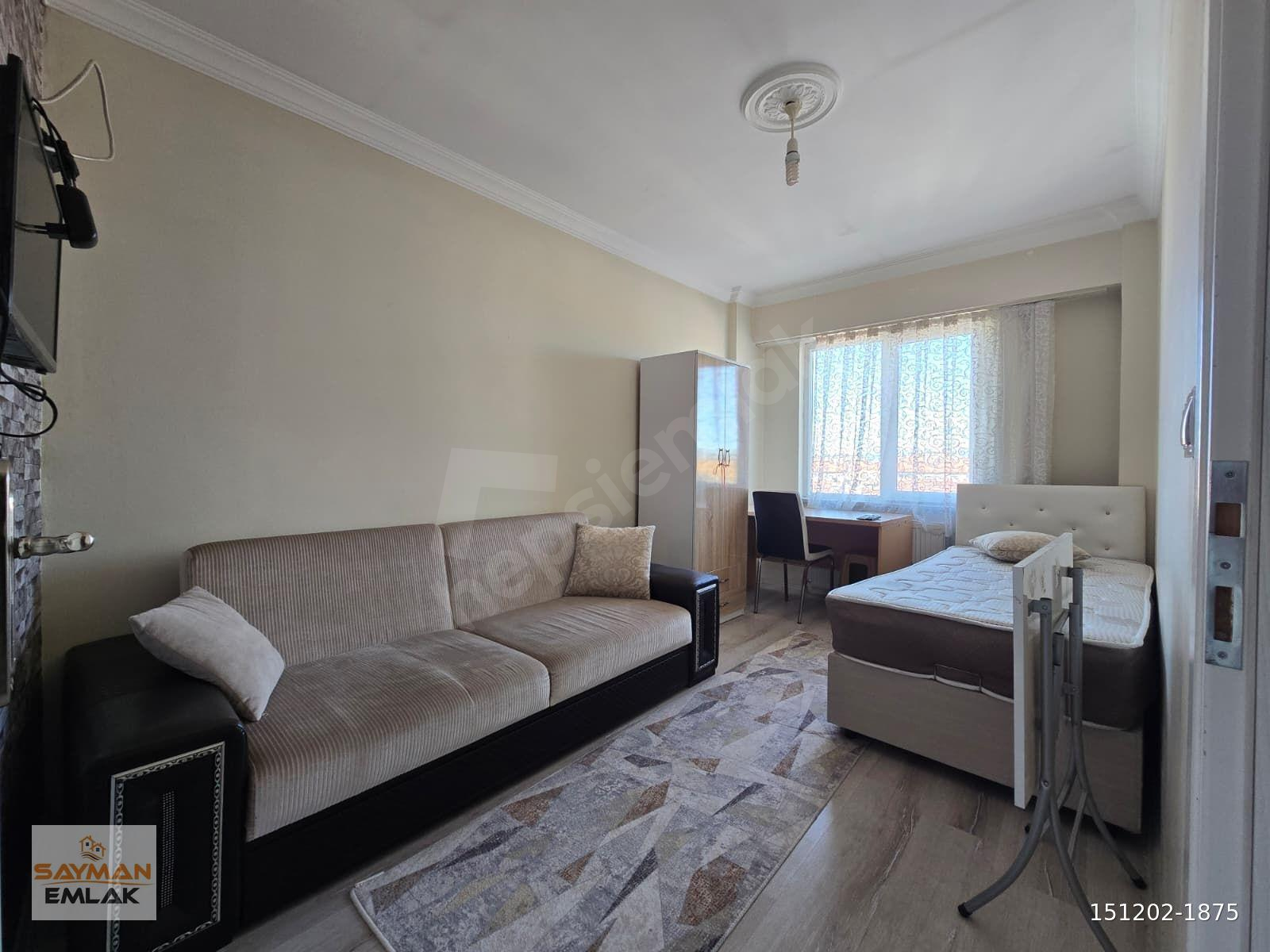 SAYMAN'DAN MEYDAN'DA KİRALIK GENİŞ 1+1 EŞYALI DAİRE