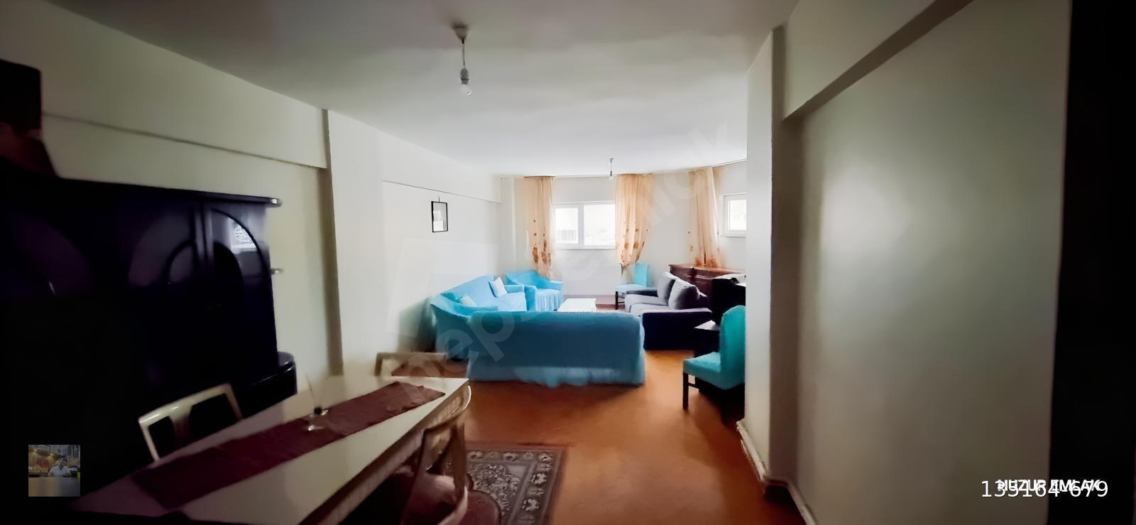 HUZUR EMLAK'TAN ORTACAMİ MAH.ÇARŞI MERKEZDE KİRALIK EŞYALI 3+1