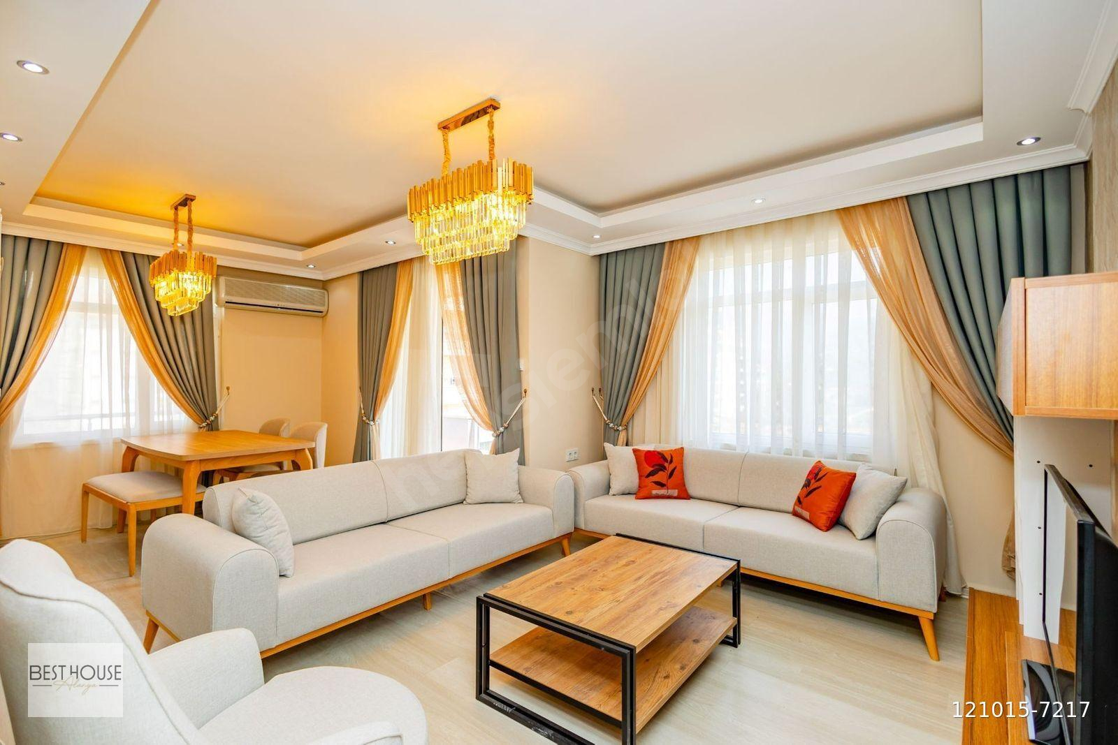 ALANYA KESTEL 1+1 SATILIK FULL MOBİLYALI LÜX EŞYALI DENİZ MANZARALI DAİRE