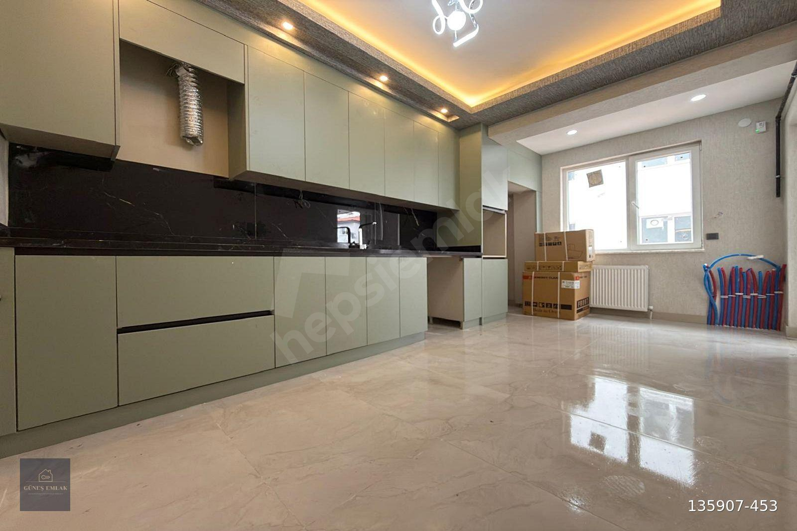 GÜNEŞ EMLAK*ULTRA LÜKS GENİŞ M2*KATTA 3+1 SATILIK DAİRE