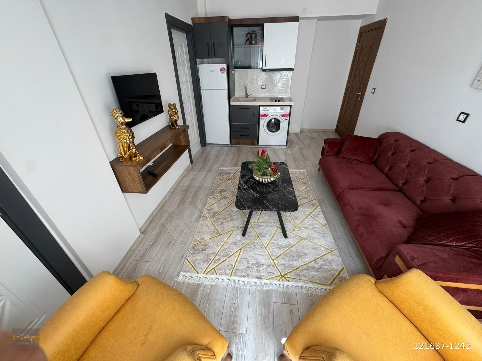 EV DÜNYASINDANN/ÜNİVERSİTE YAKINI SÜPER KONUMLU EŞYALI 1+1 DAİRE
