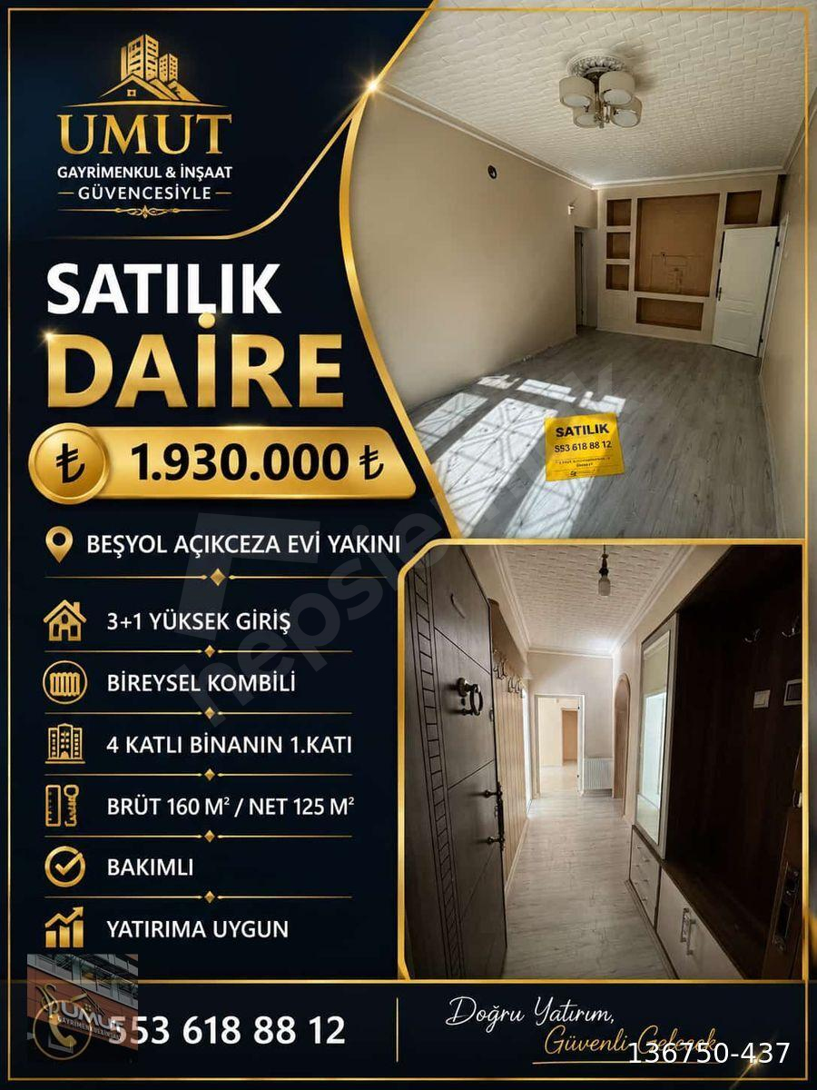 KARATAY BEŞYOL YAKINI SATILIK 3+1 YATIRIMA UYGUN