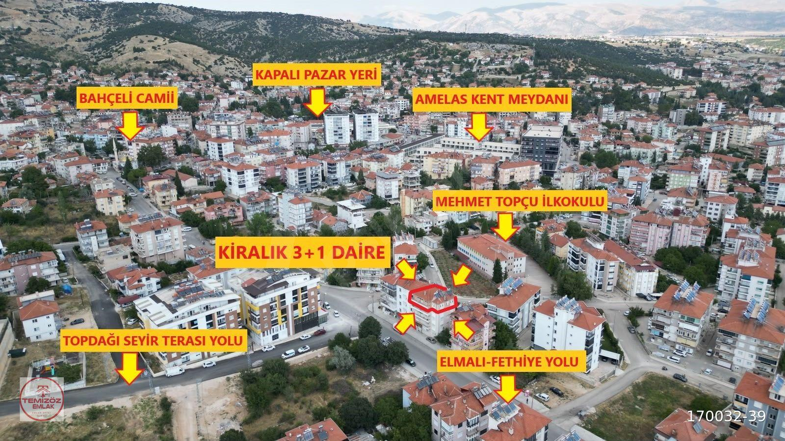 TEMİZÖZ EMLAK'DAN KİRALIK GENİŞ 3+1 DOĞALGAZLI DAİRE