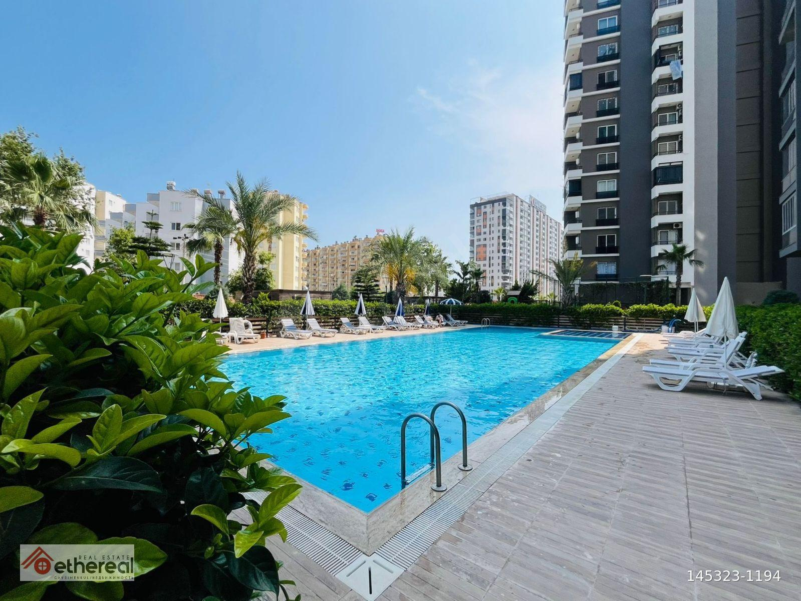 ETHEREALDEN TÖMÜKDE HAVUZLU,DENİZ MANZRLI,FİTNES SALON,EŞYALI1+1