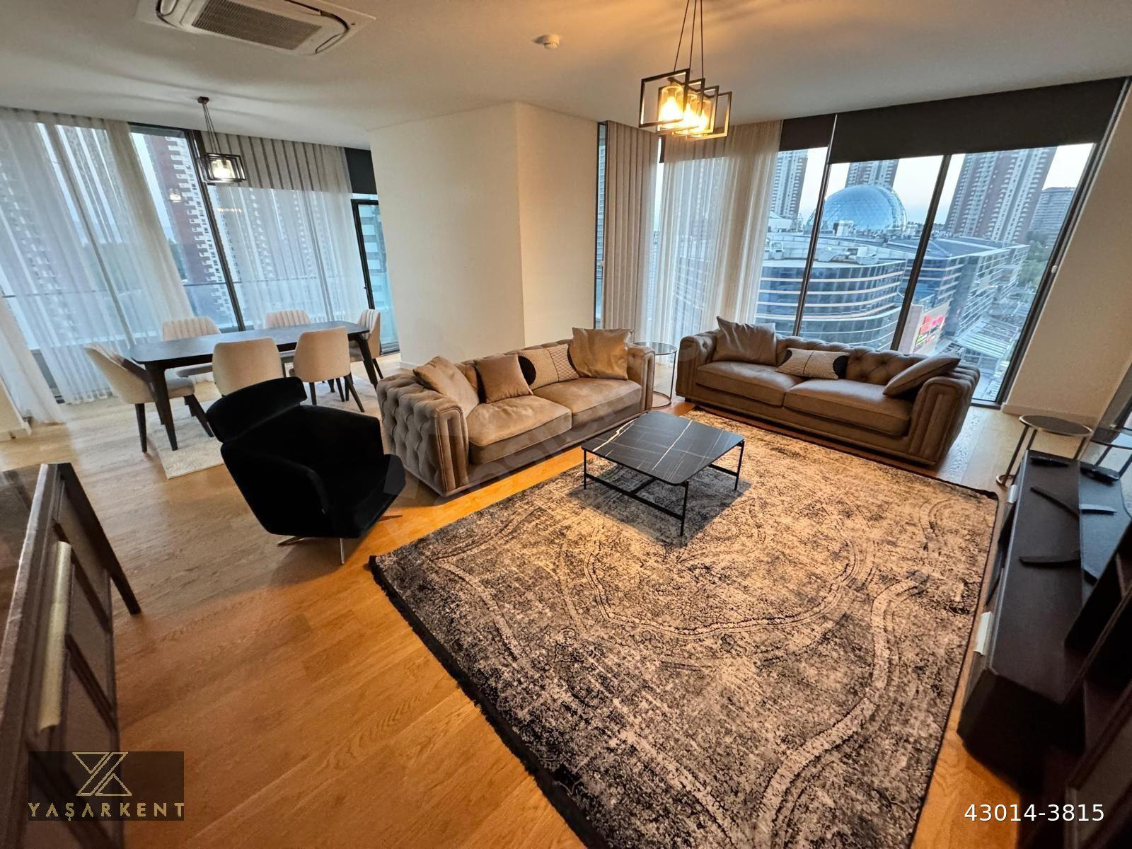 ONE TOWER KİRALIK 5+1 MOBİLYALI DAİRE YAŞARKENT'TEN