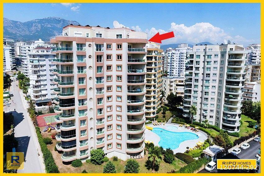 Mahmutlar Alanya’da Deniz Manzaralı, Geniş ve Tam Eşyalı 3+2 Dubleks Daire