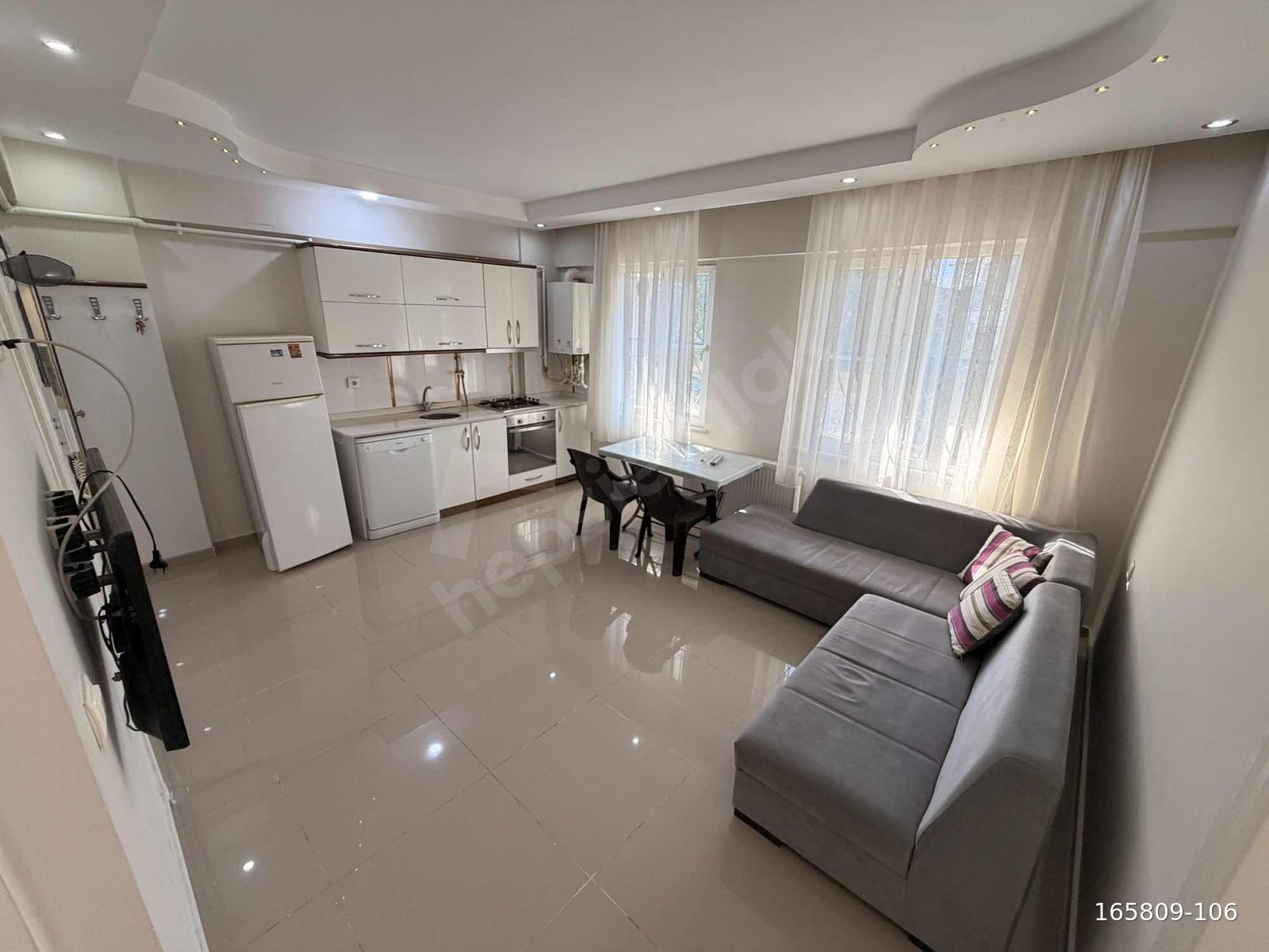 HMT EMLAKTAN FULL EŞYALI BİREYSEL KOMBİLİ GENİŞ FERAH 2+1 DAİRE