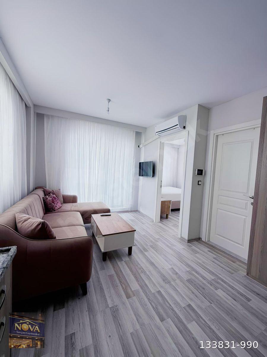 ÇARKIPARE DE SIFIR EŞYALI KİRALIK 1+1 DAİRE