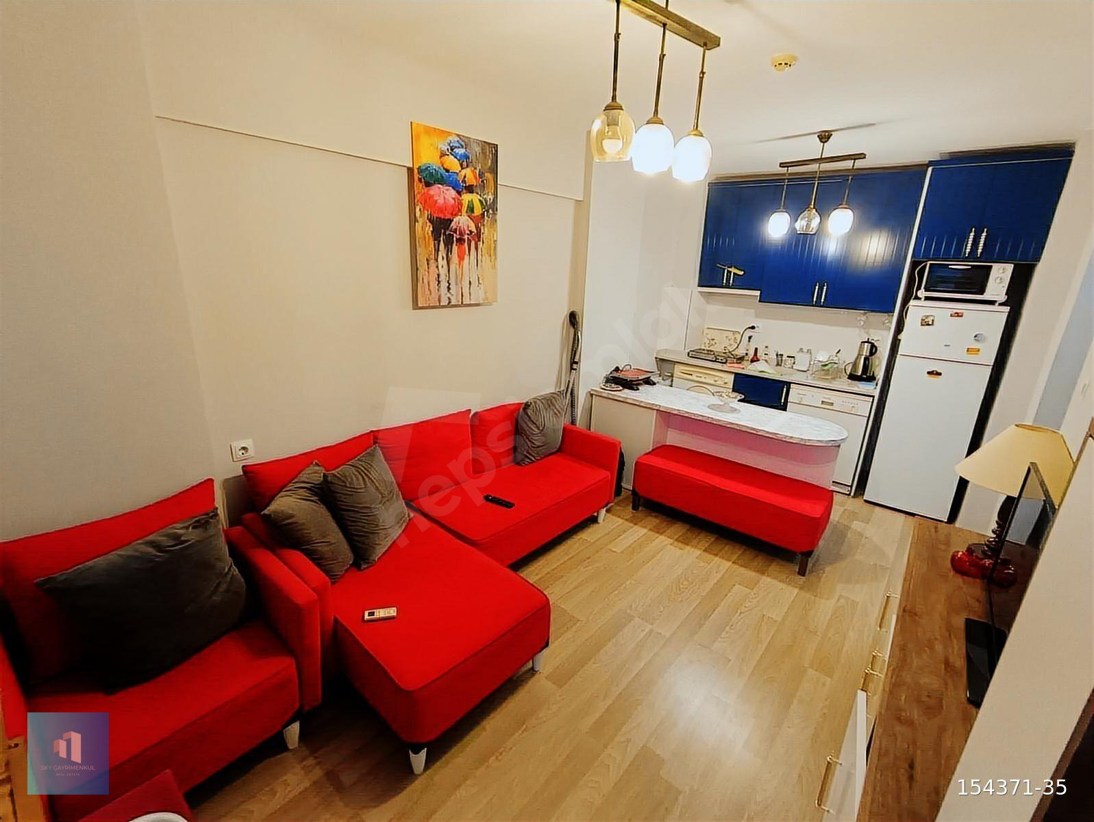 SKY'DAN MÜTHİŞ KONUMDA FULL EŞYALI DENİZ MANZARALI KİRALIK DAİRE