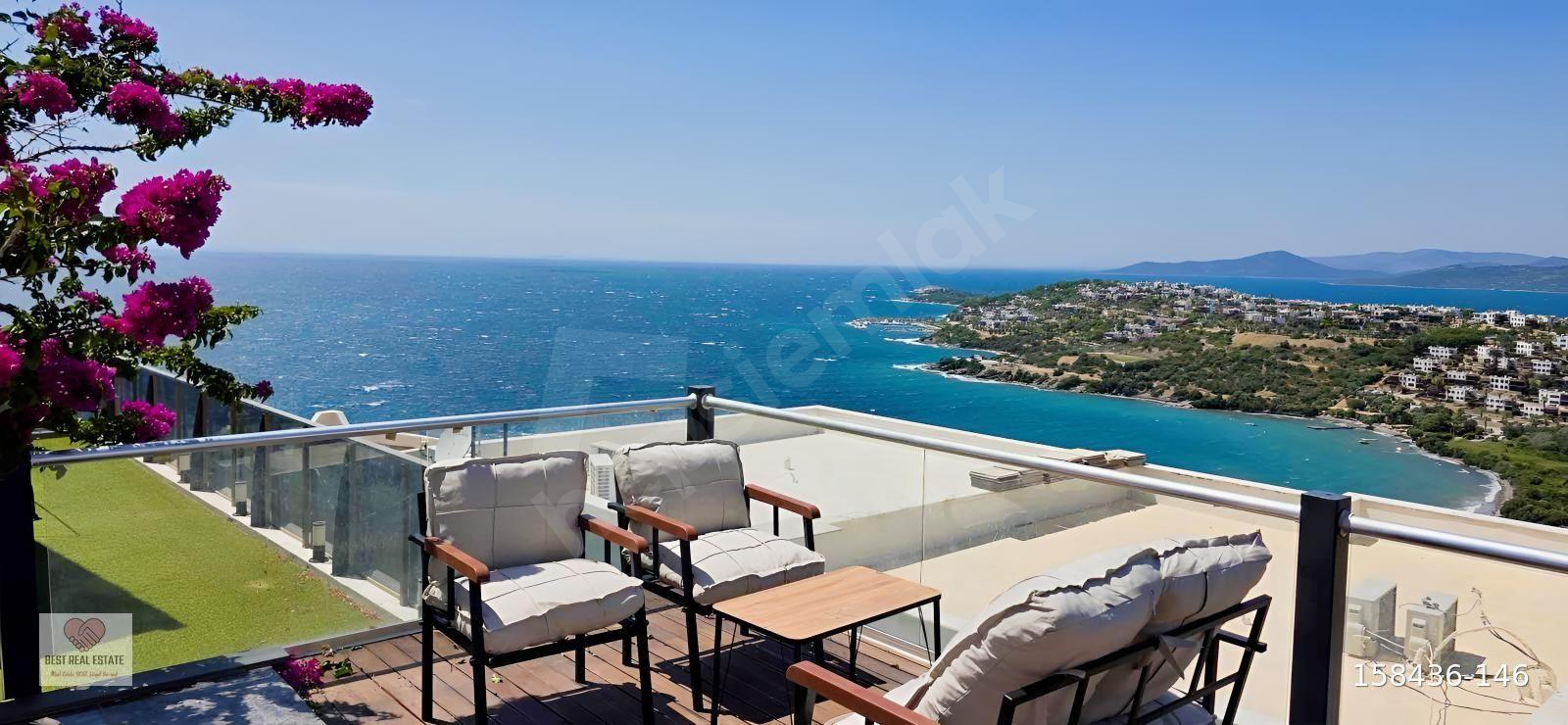 BODRUM ADABÜKÜ BOĞAZİÇİ 1+1 DENİZ MANZARA TERASLI KİRALIK DAİRE