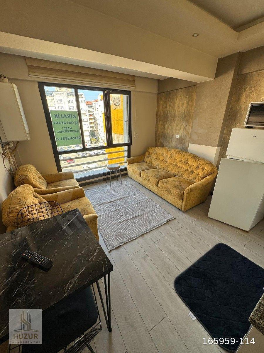 ATALARDA KİRALIK TERASLI BALKONLU EŞYALI APART 1+1 55 M2 YERDEN ISITMA ÇINARA TUGAYA YÜRÜME MESAFESİ