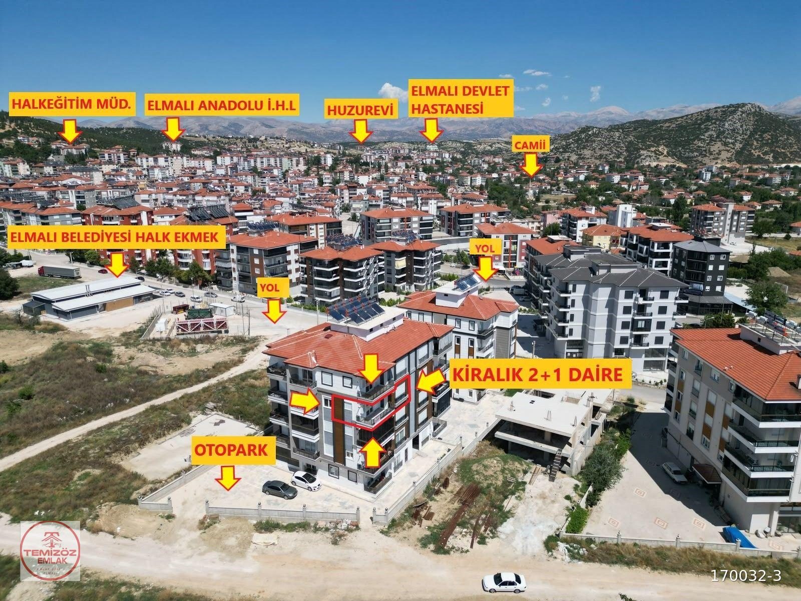 TEMİZÖZ EMLAK'DAN KİRALIK SIFIR 2+1 110M2 DAİRE
