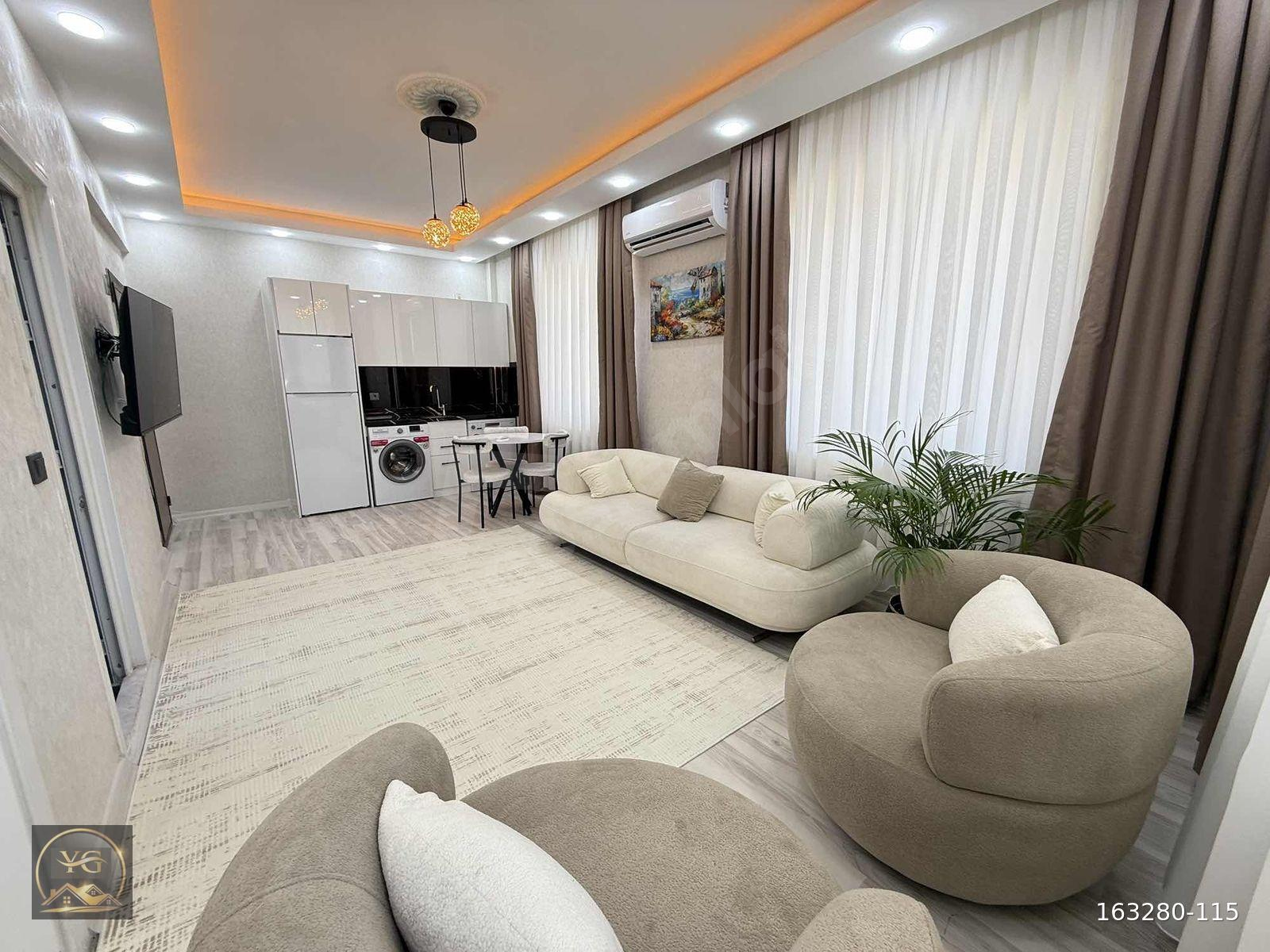 YILMAZ EMLAKTAN SIFIR EŞYALI KLİMALI BALKONLU 1+1 DAİRE