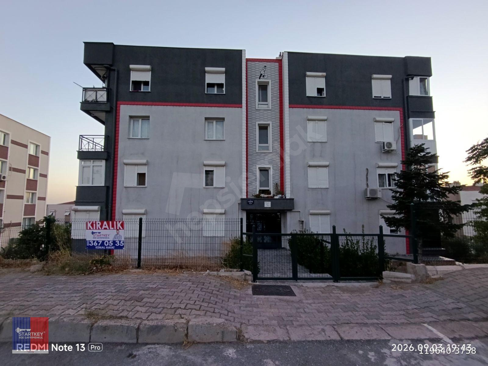 Bornova Evka 3 İzyuva Son Durak ta Kiralık 3+1 Yenilenmiş Daire
