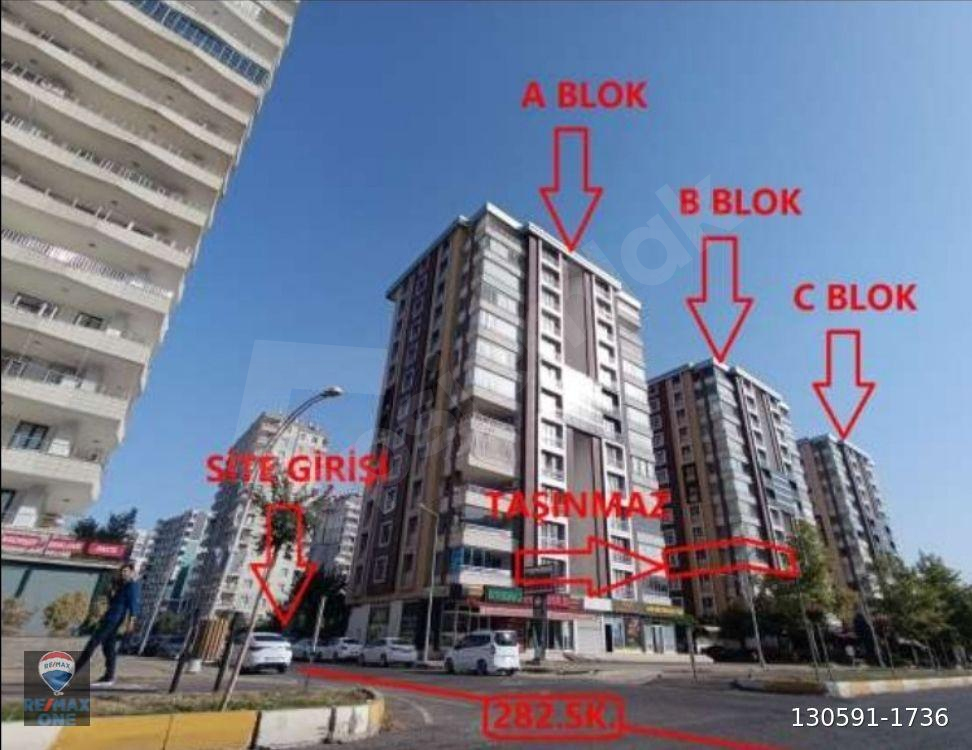 DİYARBAKIR KAYAPINAR DİYAR PARK 1'DE SATILIK 4+1 DAİRE