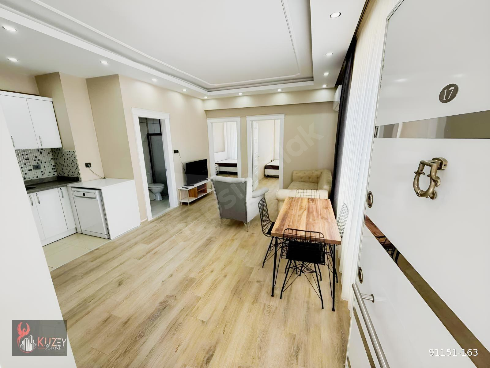 KUZEY'DEN MERKEZDE KİRALIK SIFIR EŞYALI KİRALIK 2+1