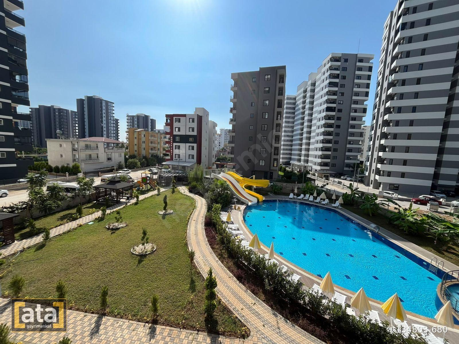 [ata]'dan ARPAÇBAHŞİŞ'TE AQUAPARKLI HAVUZLU SİTEDE KİRALIK 1+1