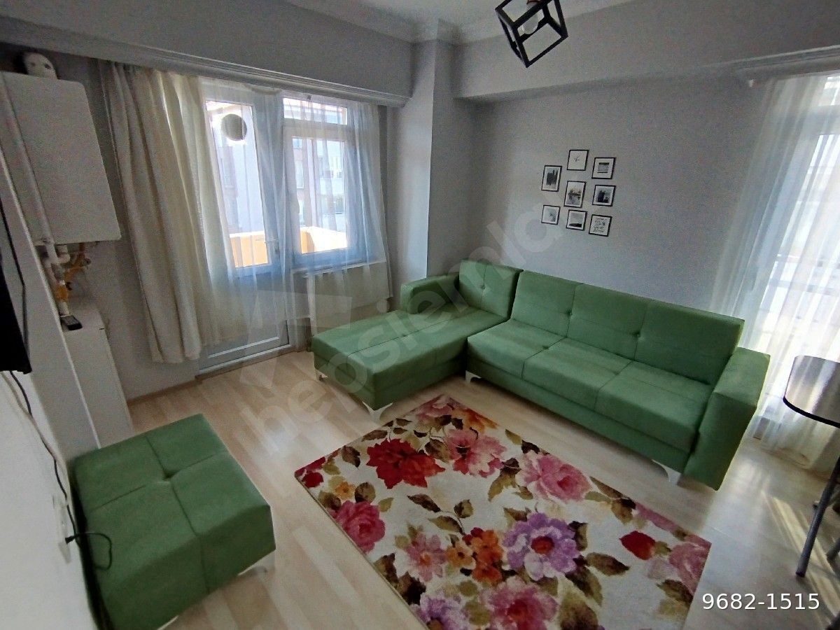EŞYALI KİRALIK 1+1 DAİRE BORAZANLAR MAHALLESİ BOLU MERKEZ 50 M2 ASANSÖRLÜ 3.KAT BATI CEPHE DAİRE