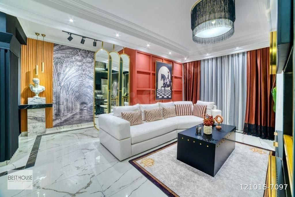 ALANYA TEPE’DE KAPANMAZ PANORAMİK DENİZ VE KALE MANZARALI LÜKS 3+1 DAİRE