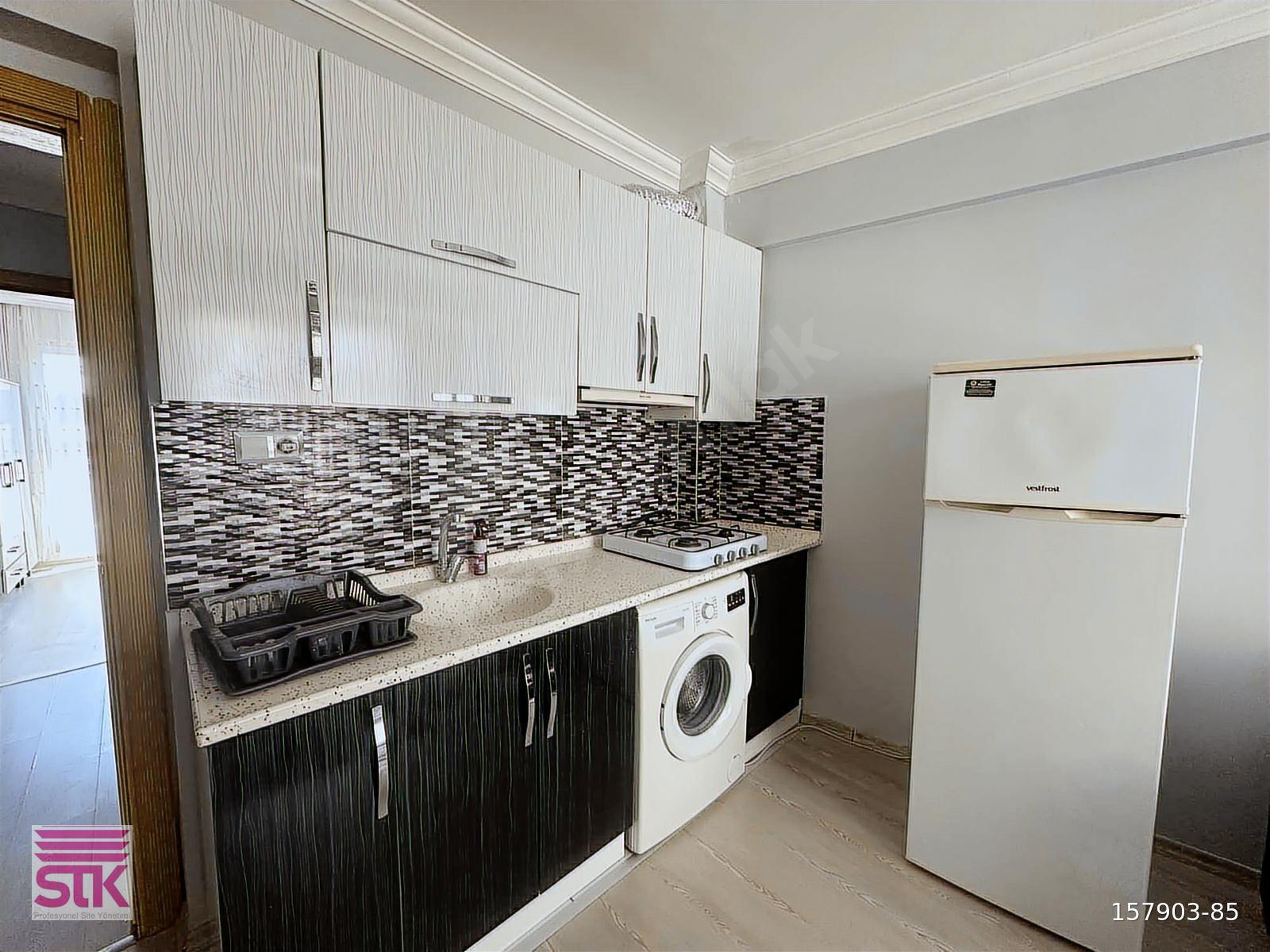 Orta mahallede 1+1 sıfır eşyalı kiralık daire