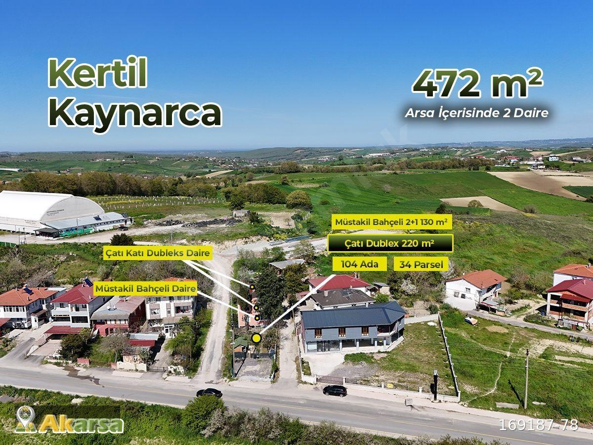 Kaynarca Kertil'de Çatı dubleks 5+1 Kat mülkiyet tapulu ev