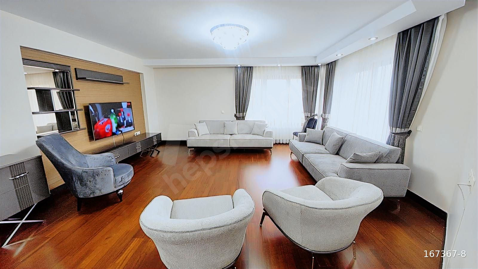 EVKA3 HAVUZLU SİTEDE LÜKS EŞYALI KİRALIK 4+1 DAİRE