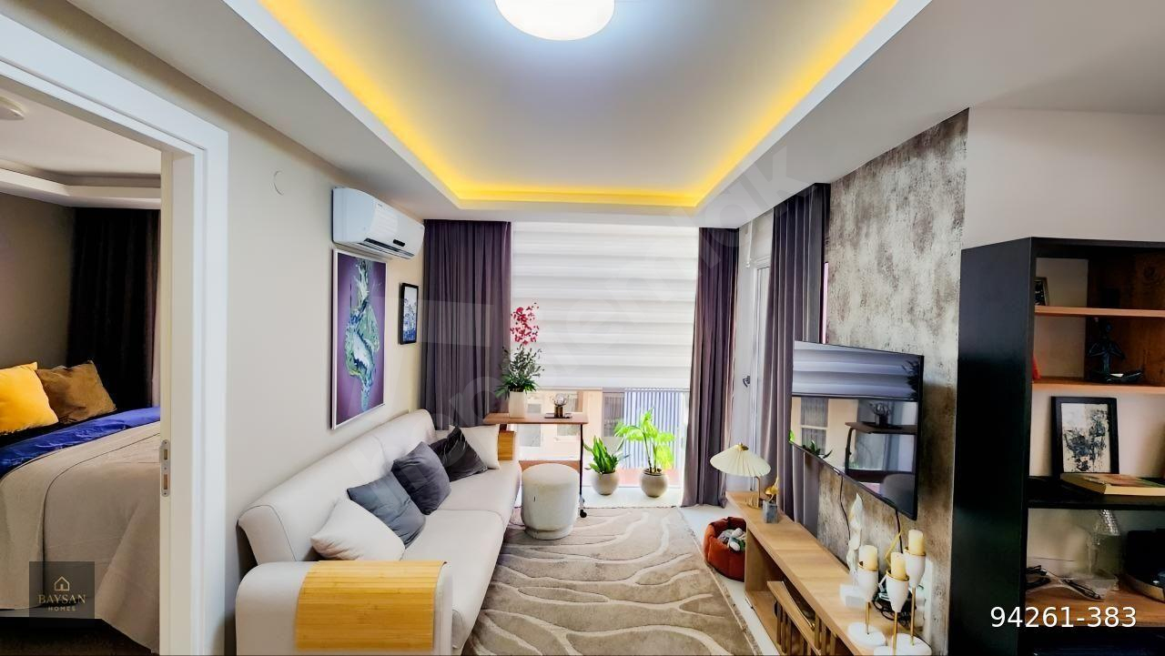 ALANYA/MERKEZ DENİZE 150METRE MESAFEDE 1+1 YENİ GİBİ DAİRE