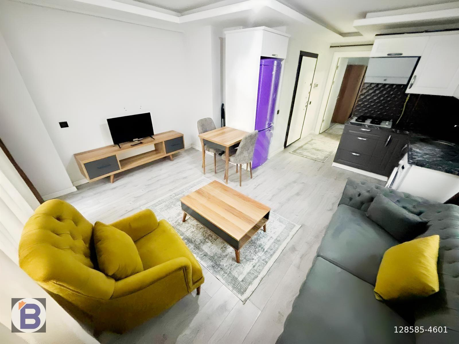 BULUT EMLAK; TÜRKİŞ MERKEZİ KONUMDA FULL EŞYALI 1+1 DAİRE