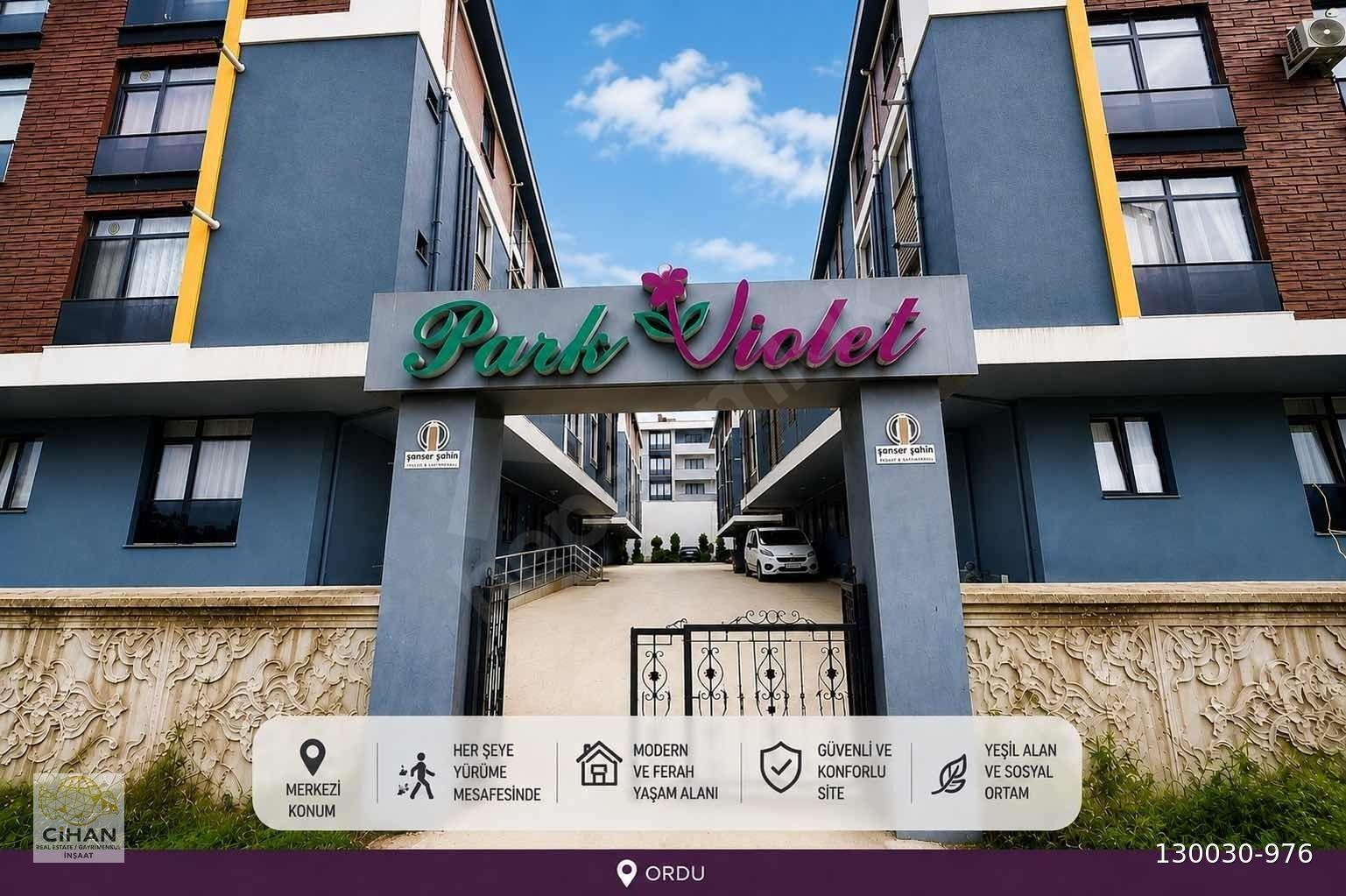 ORDU CUMHURİYET MAHALLESİ PARK VİOLET SİTESİNDE 1+1 EŞYALI DAİRE