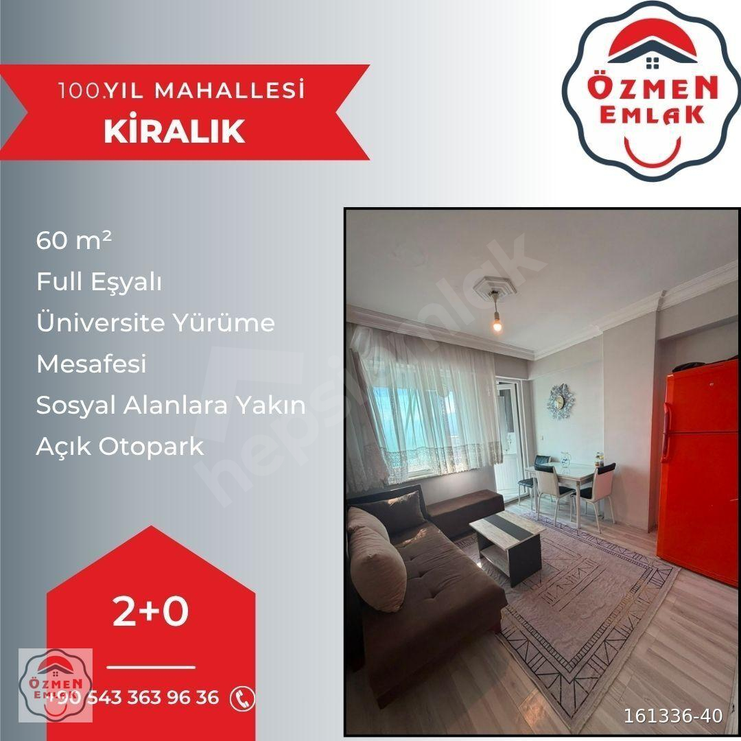 ÖZMEN EMLAK'TAN 100.YIL'DA KİRALIK EŞYALI 2+0 DAİRE