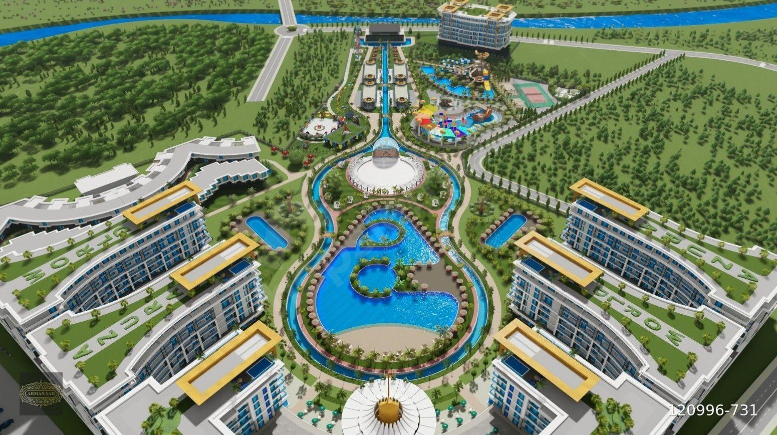 ALANYA TÜRKLER MAH.FULL KOMPLEKSLİ LUX EŞYALI SATILIK 3+1 DAİRE