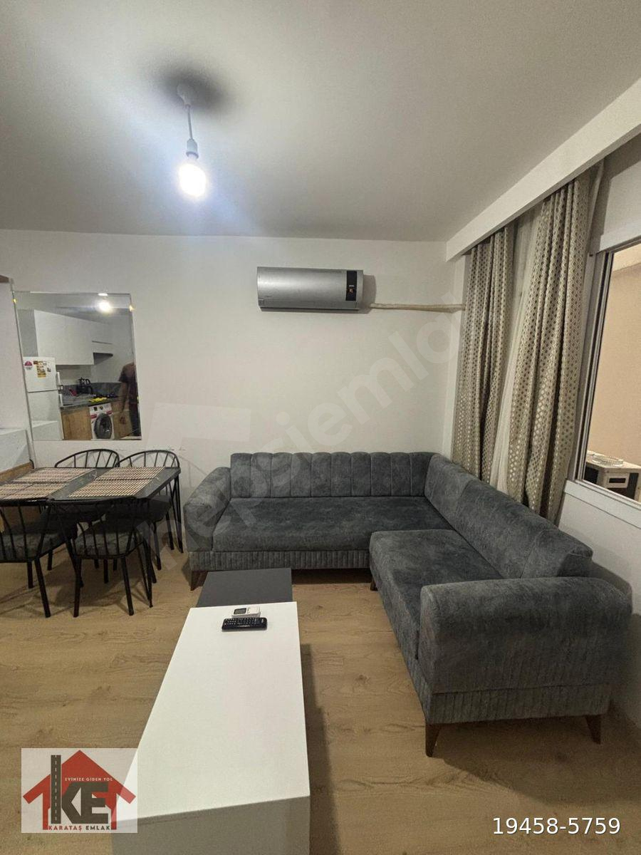 BEYAZEVLERDE AZ KATLI BİNADA 1+1 EŞYALI KİRALIK DAİRE