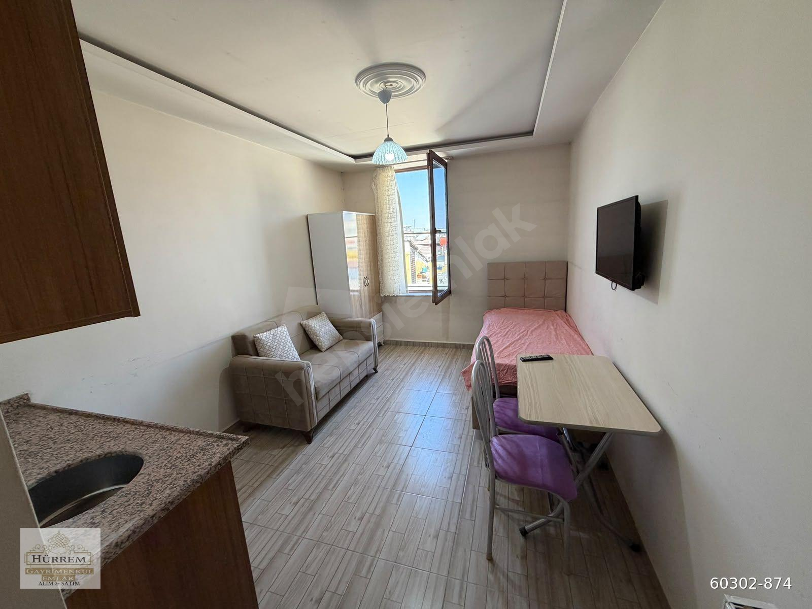 HÜRREM EMLAK tan ÜNİVERSİTE KARŞISI KİRALIK 1+0 EŞYALI DAİRE