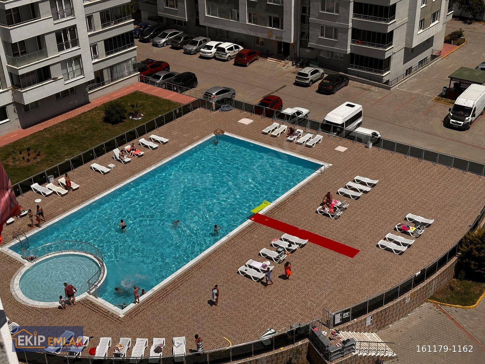 EKİN Emlak;PANORAMA EVLERİnde HAVUZLU, LÜKS VE GENİŞ SATILIK 1+1