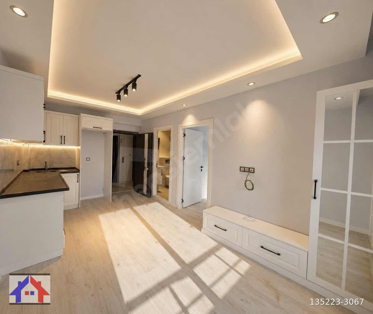 YUVA'DAN OSMANGAZİ DE BİTMİŞ İSKANLI LÜKS İŞÇİLİKLİ 1+1