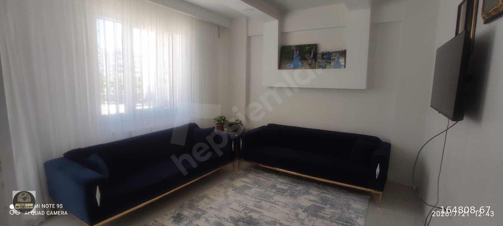 Aksoy Ahmet Kaya Cad Paris düğün salonu karşısı 2+1 yüksek giriş