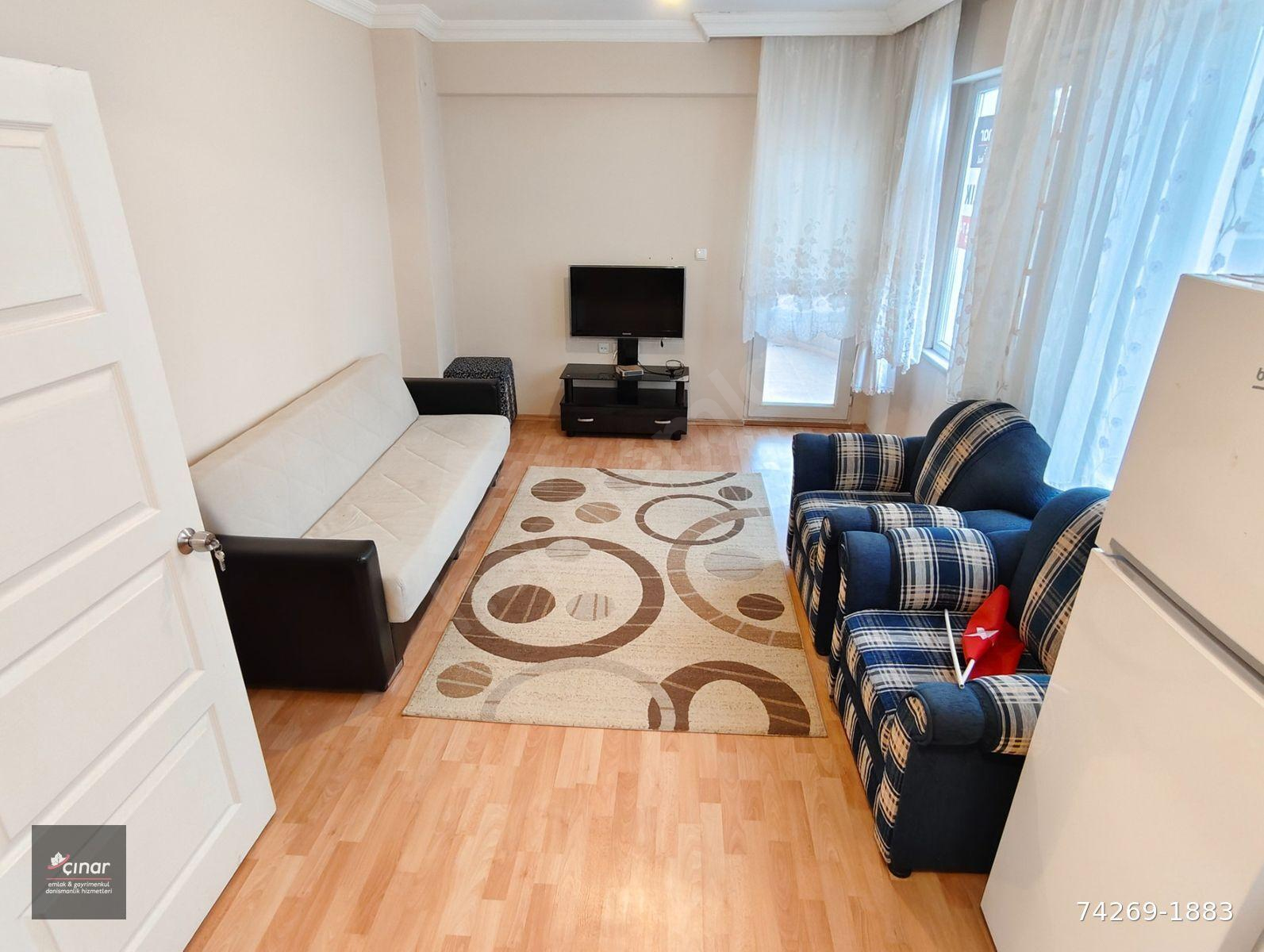 KİPA AVM YANI SİTE İÇERİSİNDE EŞYALI KİRALIK 1+1 DAİRE çınar emlaktan