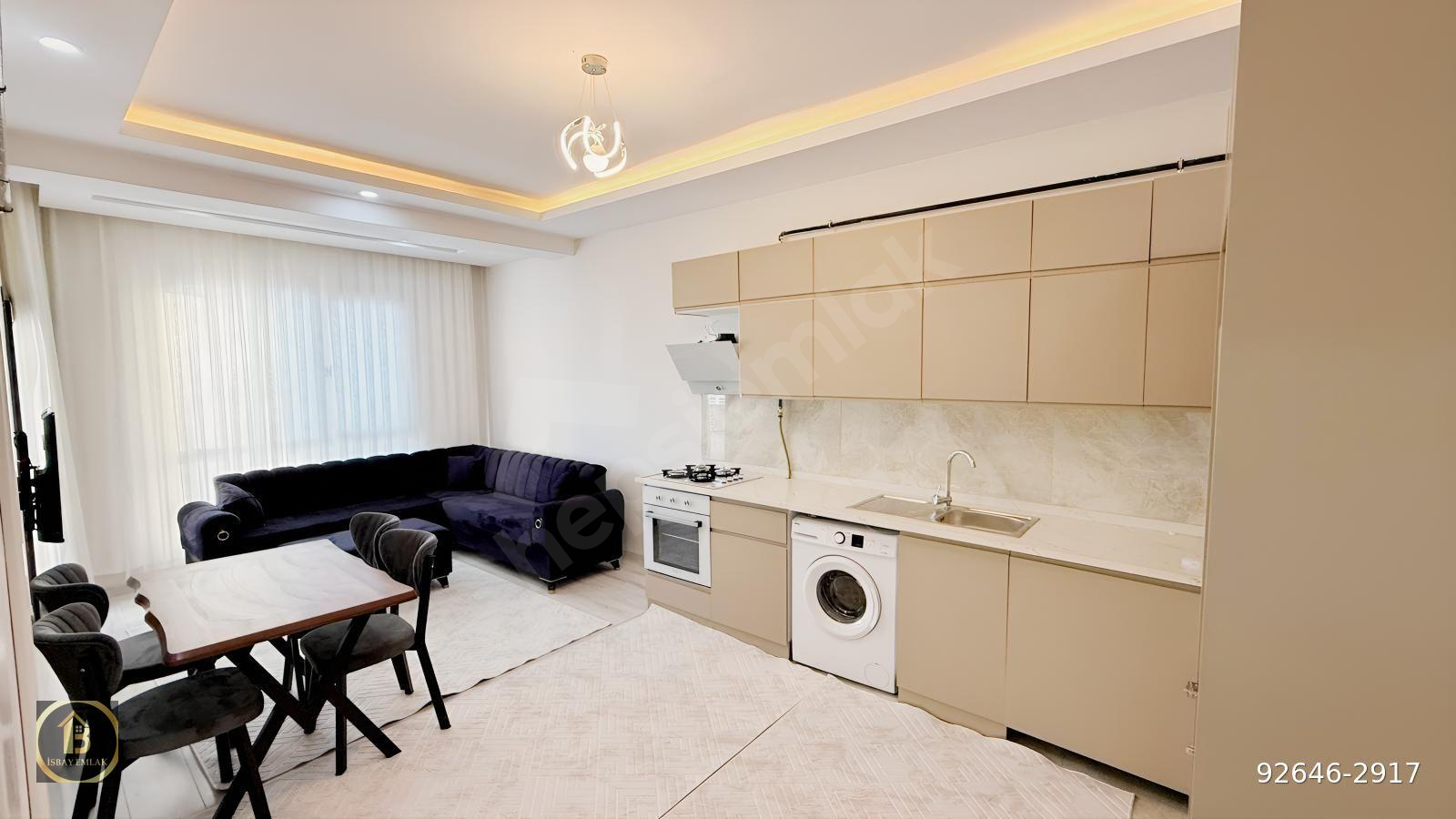 ANACADDEYE SIFIR SATILIK FULL EŞYALI 1+1 LÜKS DAİRE