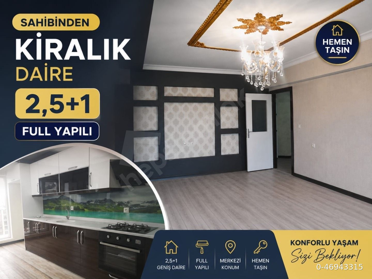 Karakeçili Caddesine 2,5+1 daire