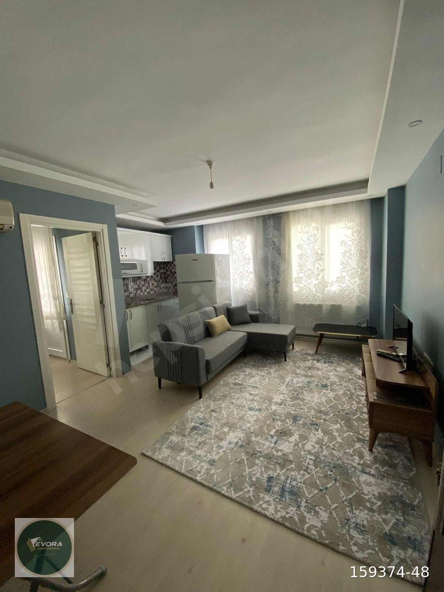 EVORA'DAN SARIÇAMIN EN GENİŞ EŞYALI 1+1 SATILIK DAİRESİ