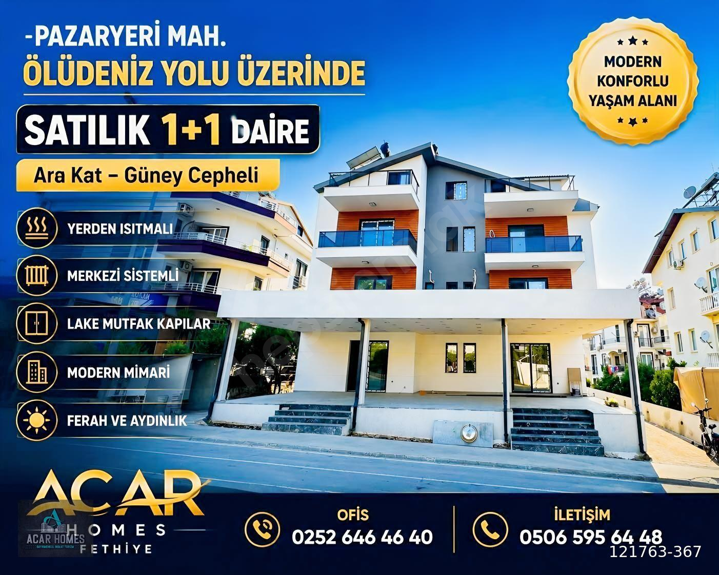 PATLANGIÇ MAH ÖLÜDENİZ YOLU ÜZERİNDE ÜNİVERSİTE 1+1 ARA KAT