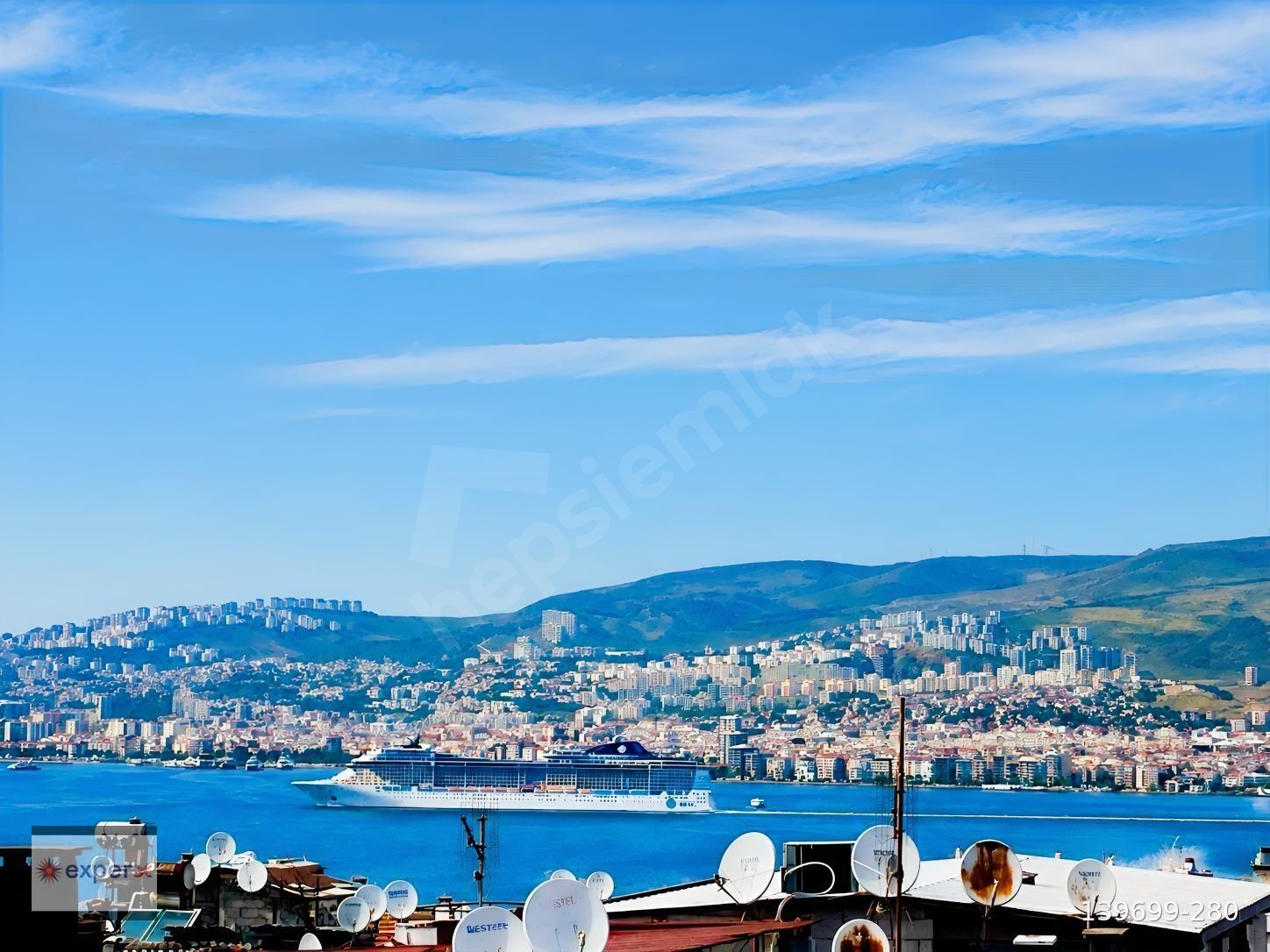 FIRSAT Üçyol İnönü cad. deniz manzaralı satılık 3+1 geniş daire