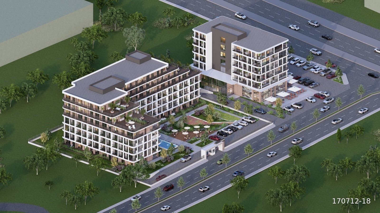 HAVALİMANINA YAKIN MESAFEDE TEKA PORT PROJESINDE 1+1 DAİRE