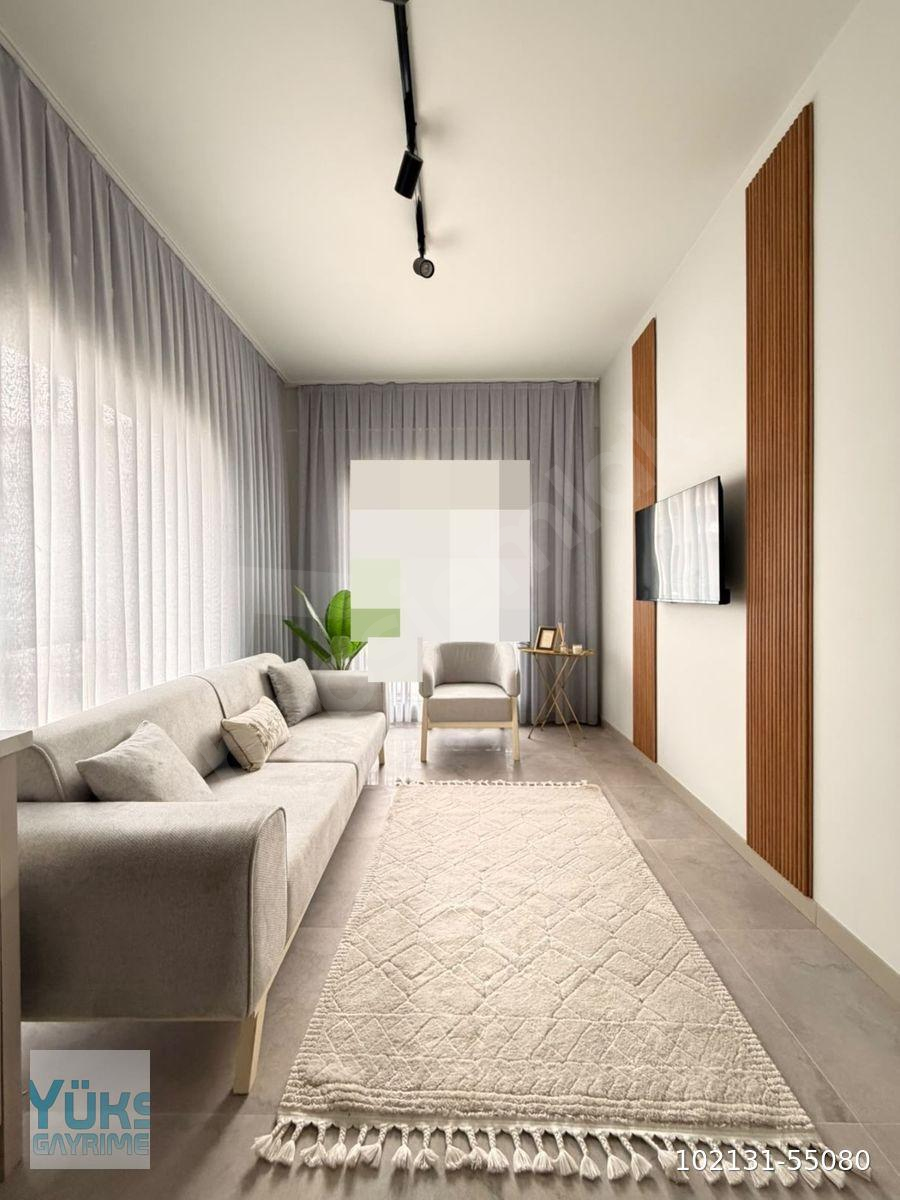Denizli adalet'te full eşyalı aydeme yakın 1+1 55 m2 lüks satılık apartlar