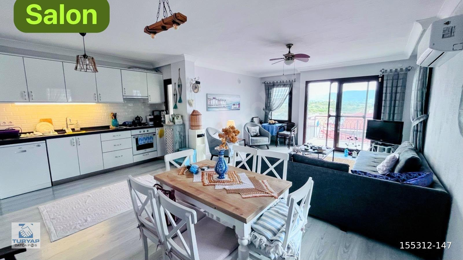 DATÇA İSKELE MAHALLESİNDE SATILIK 3+1 DENİZ MANZARALI DAİRE