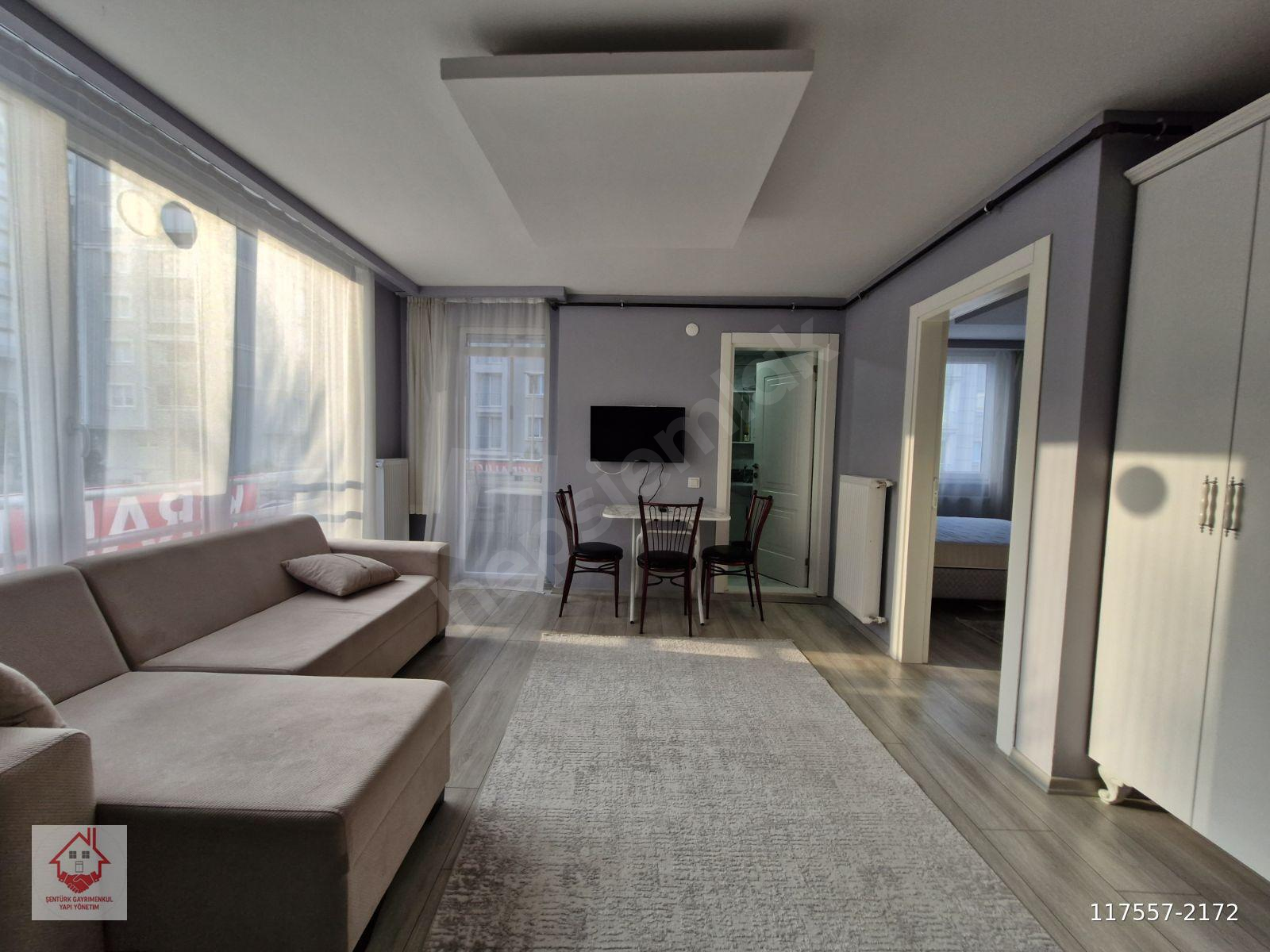 ŞENTÜRK GAYRIMENKULDEN EŞYALI KİRALIK 1+1 DAİRE
