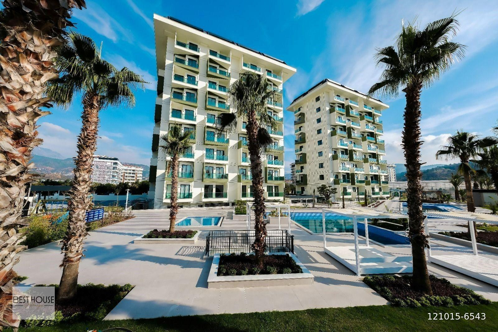 ALANYA DEMİRTAŞ'TA SIFIR LÜKS SİTE İÇERİSİNDE 1+1 SATILIK DAİRE